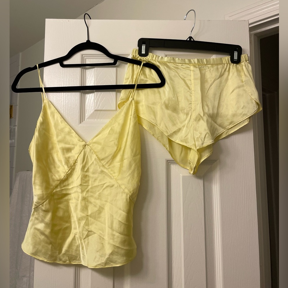 Negative Underwear Eclipse Silk Set In Sunshine - image 7